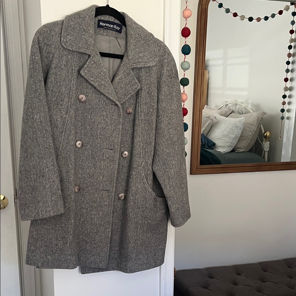 Women's Gray Wool Coat